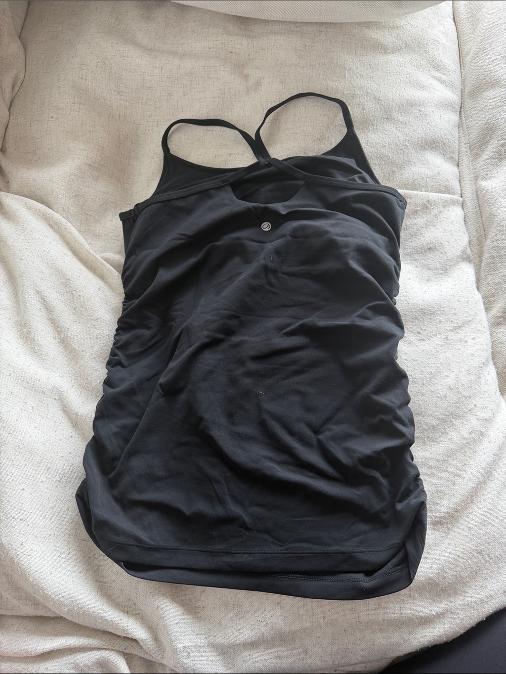 Black Racerback Tank Top - Picture 2 of 2